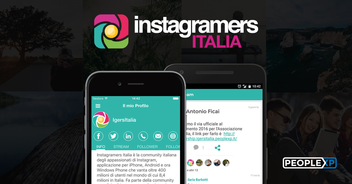 PeopleXP: Igersitalia l'app community