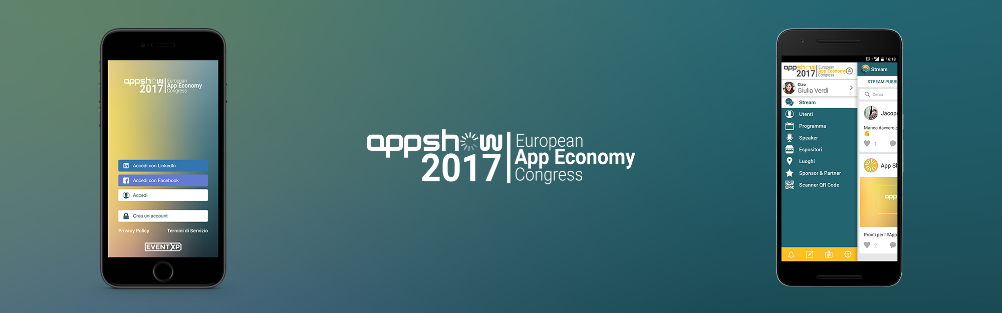 IQUII porta EventXP ad AppShow 2017, il primo congresso europeo sull’App Economy IQUII porta EventXP ad AppShow 2017, il primo congresso europeo sull’App Economy