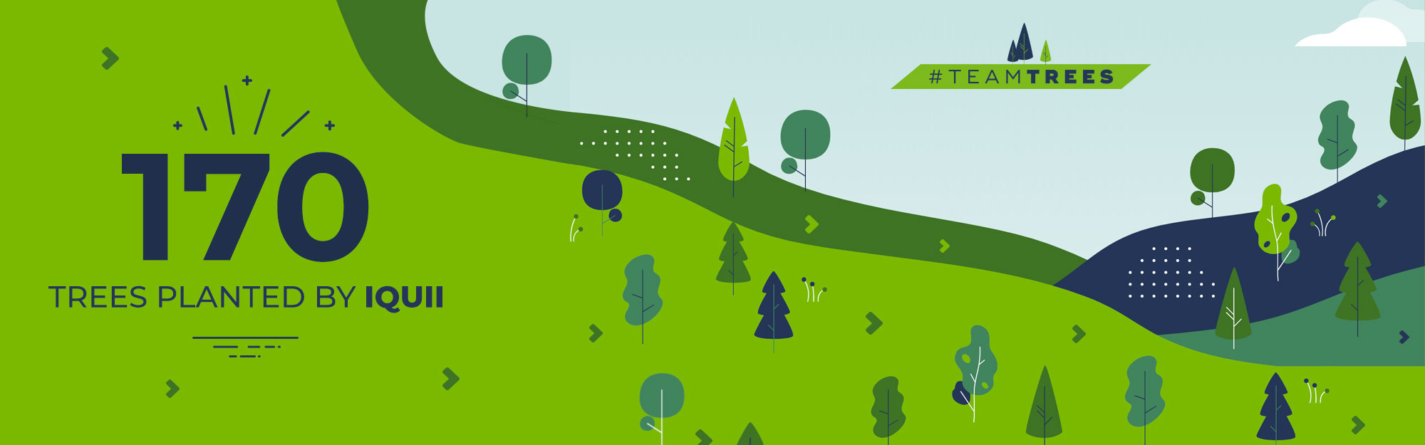 170 nuovi alberi piantati con #TEAMTREES: l’impegno del team IQUII per un progresso sostenibile 170 nuovi alberi piantati con #TEAMTREES: l’impegno del team IQUII per un progresso sostenibile