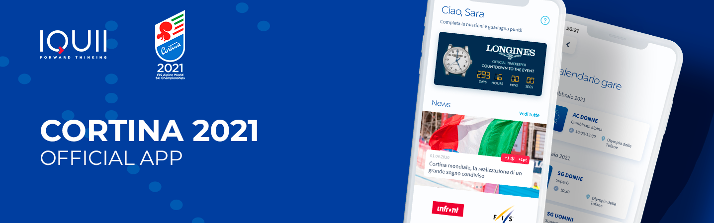 IQUII e Fondazione Cortina 2021 ancora insieme per lo sviluppo della strategia di coinvolgimento fan in vista dei Campionati del mondo di sci alpino